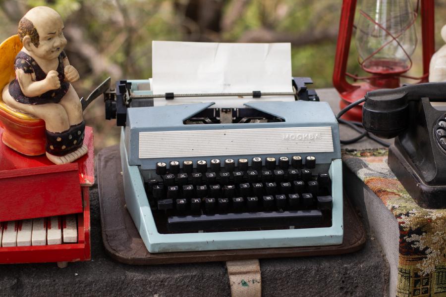 An old typewriter